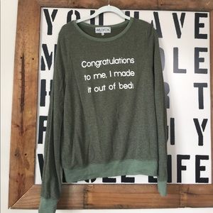 Wildfox bed sweatshirt